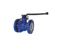 PFA Lined Side Split Reduced Port Lever Operated Ball Valves